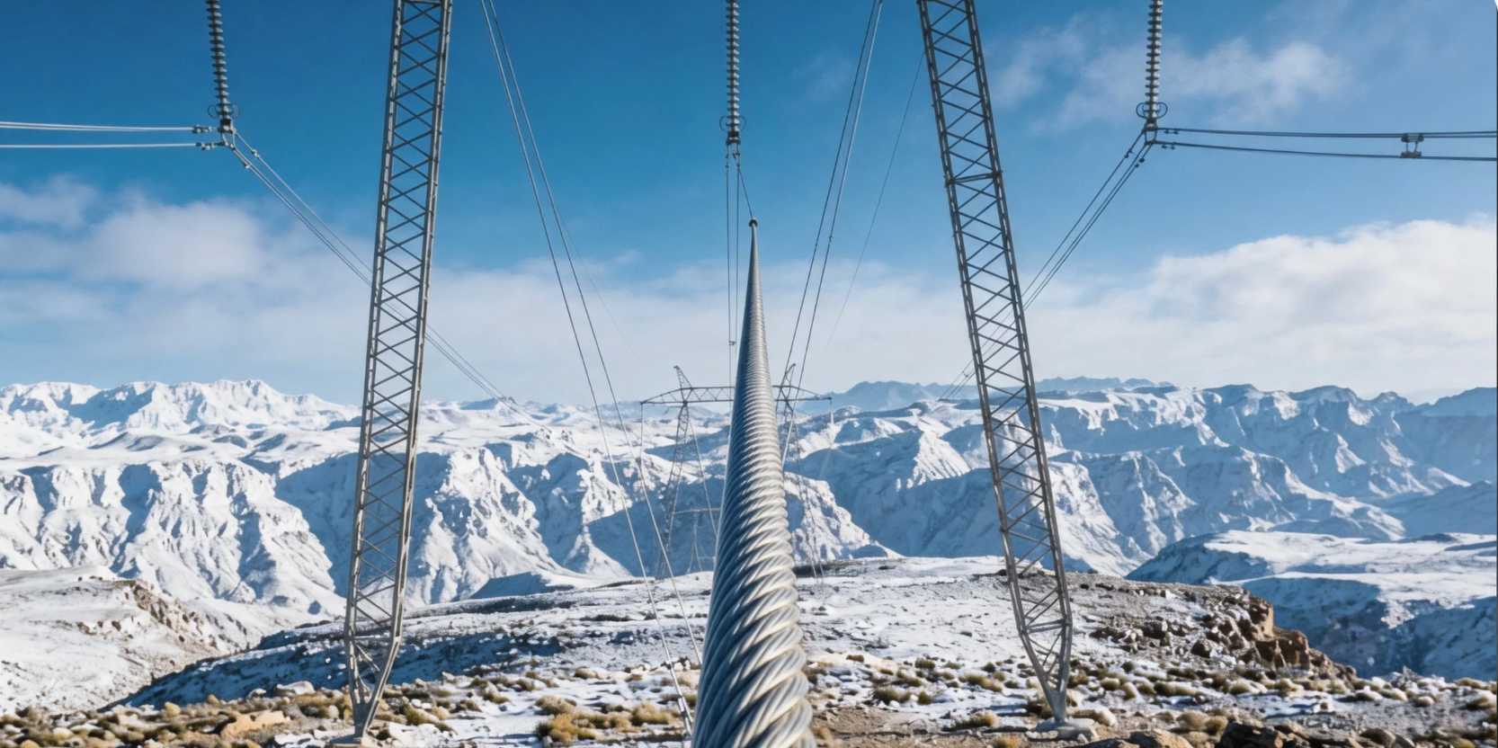 Snow and ice region transmission line monitoring